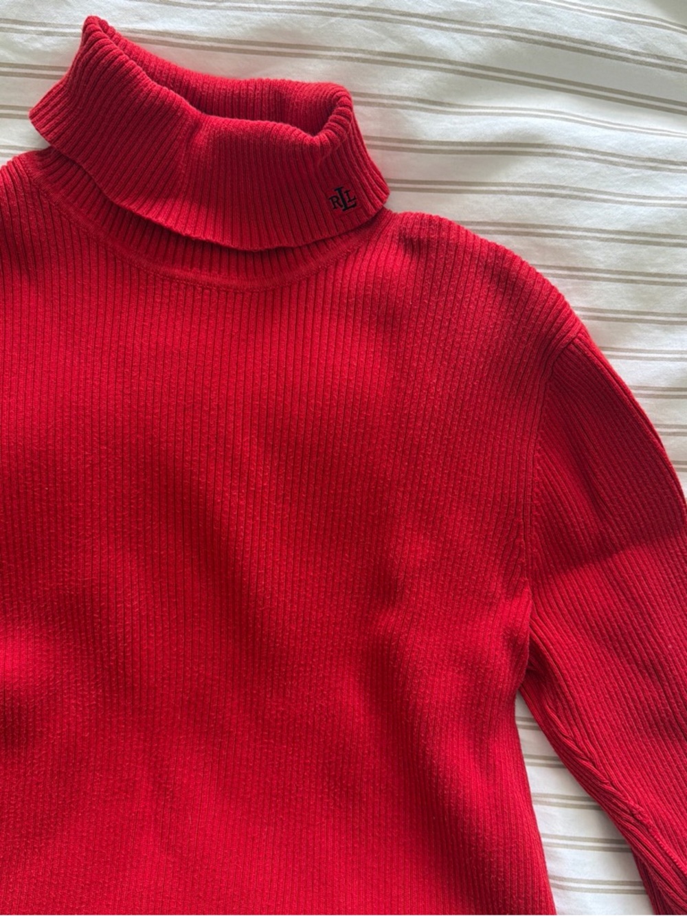 Ralph Lauren Red Turtleneck Sweater size S petite